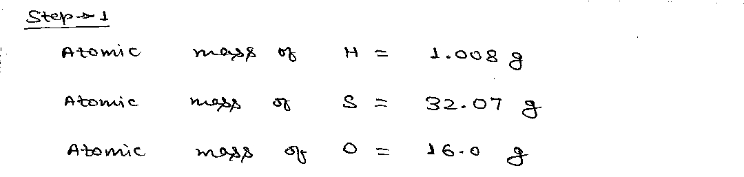 Chemistry homework question answer, step 1, image 1